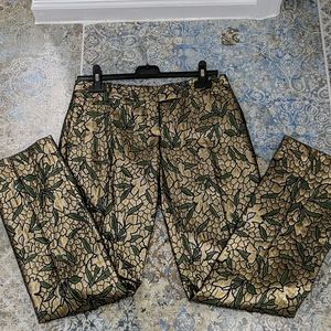 Poleci fancy holiday gold green pants